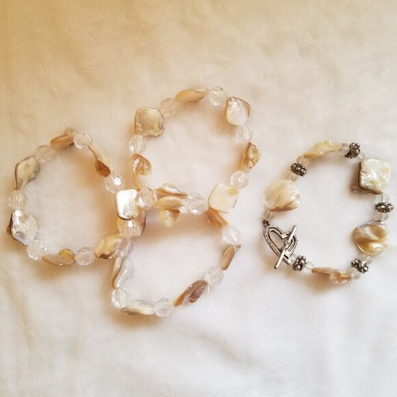 Free with $15 purchase Tan Elastic bracelet 4 count - Picture 3 of 4